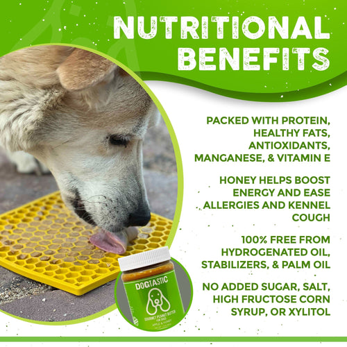 SodaPup Dogtastic Gourmet Peanut Butter for Dogs - Apple & Honey Flavor