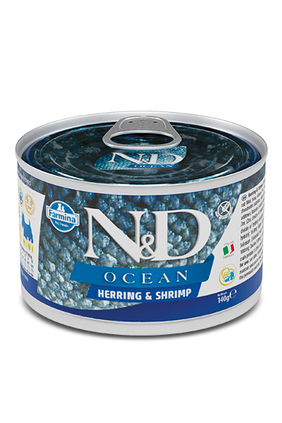 Farmina N&D Ocean Herring & Shrimp Recipe Adult Mini Wet Dog Food