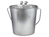 Indipets Heavy Duty Flat Sided Pails with hooks Contoured handles for comfortable lifting