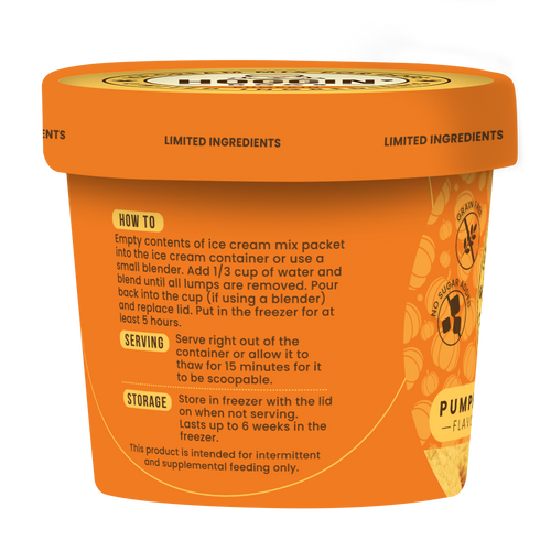 Puppy Cake Hoggin' Dogs Ice Cream Mix Pumpkin