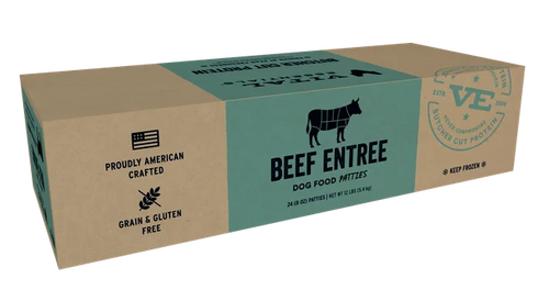 Vital Essentials Frozen Raw Protein Beef Dog Food Patties