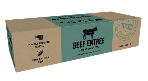 Vital Essentials Frozen Raw Protein Beef Dog Food Patties