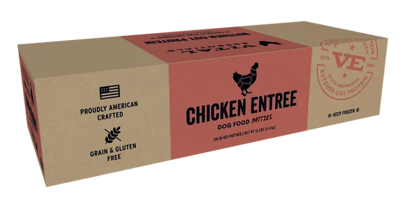 Vital Essentials Frozen Raw Protein Chicken Dog Food Patties
