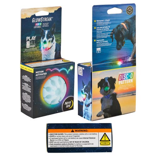 Nite Ize GlowStreak® LED Ball - Disc-O Dog Toy
