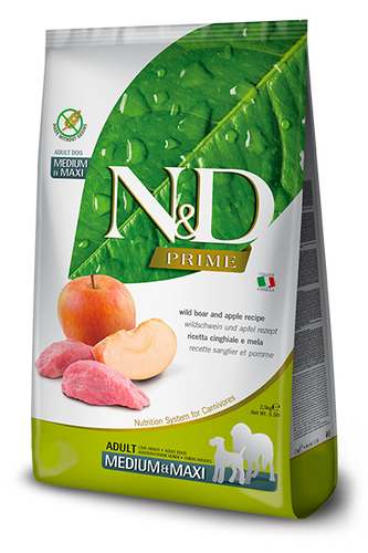 Farmina N&D Prime Canine Boar & Apple Adult Medium & Maxi Dry Dog Food
