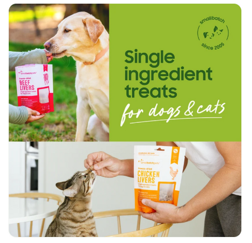 SmallBatch Freeze-Dried Goat Heart Treats for Dog & Cat