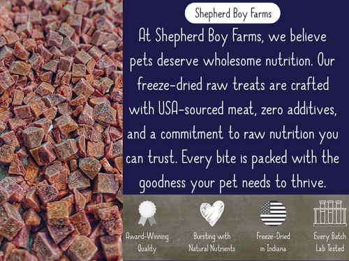Shepherd Boy Farms Beef Hearts Freeze Dried Treats