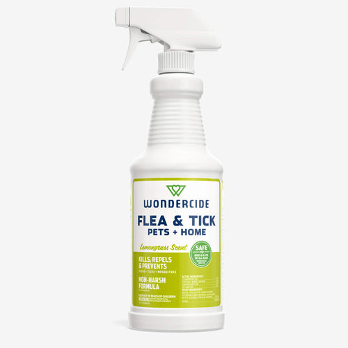 Wondercide Lemongrass Flea & Tick Spray for Pets + Home with Natural Essential Oils