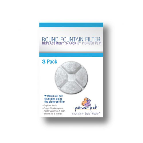 Pioneer Pet #3039 Round Filter 3 Pack for Vortex and Elevated Vortex Only